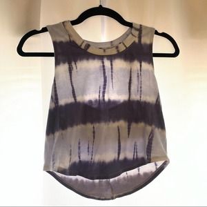 SO Junior's Tie Dye Crop Top Cut Out Back XS